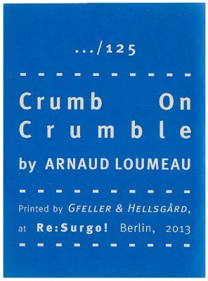 Zine Of The Day: Crumb On Crumble by Arnaud Loumeau